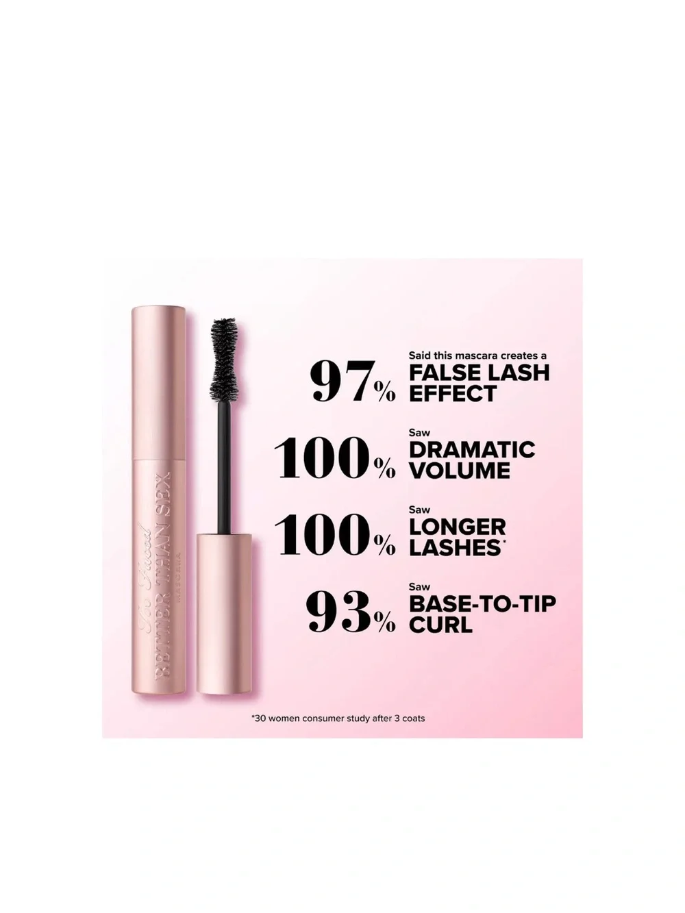 NWT  Too Faced Better Than Sex Volumizing Mascara | Full Size. Black